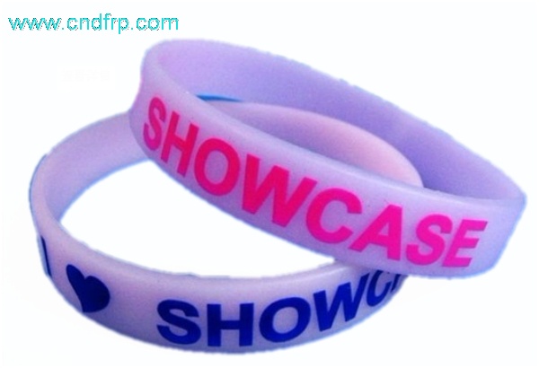Printed silicone wristband