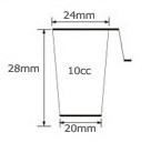 Nurture seedling plastic pot